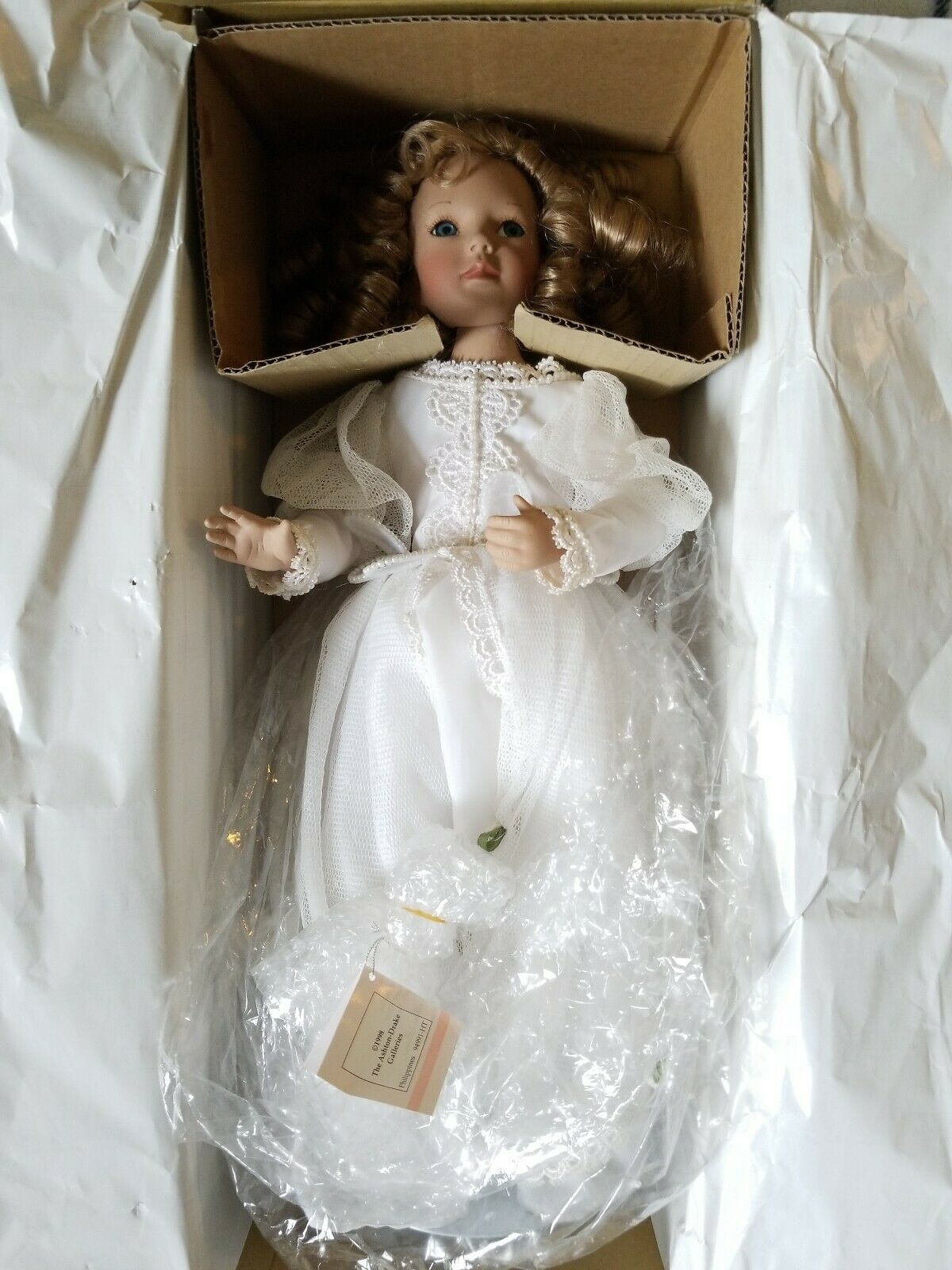 Ashton Drake / Gaby Rademann Cloth & Porcelain "cinderella Bride" In Box