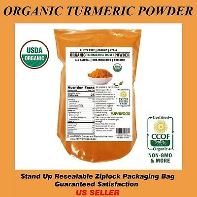 2 LB ORGANIC TURMERIC Root Powder 100% Pure (Curcuma Longa) TURMERIC,Free Ship