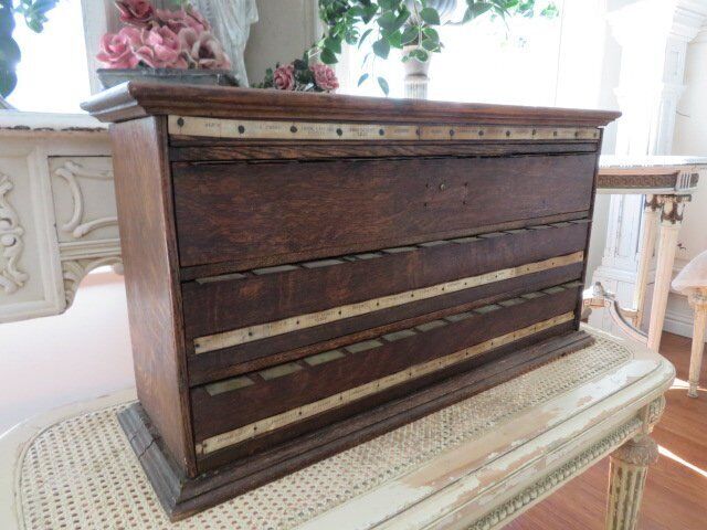 OLD Antique PHARMACY MEDICINE APOTHOCARY LABEL DISPENSER Cabinet Chest Drawers