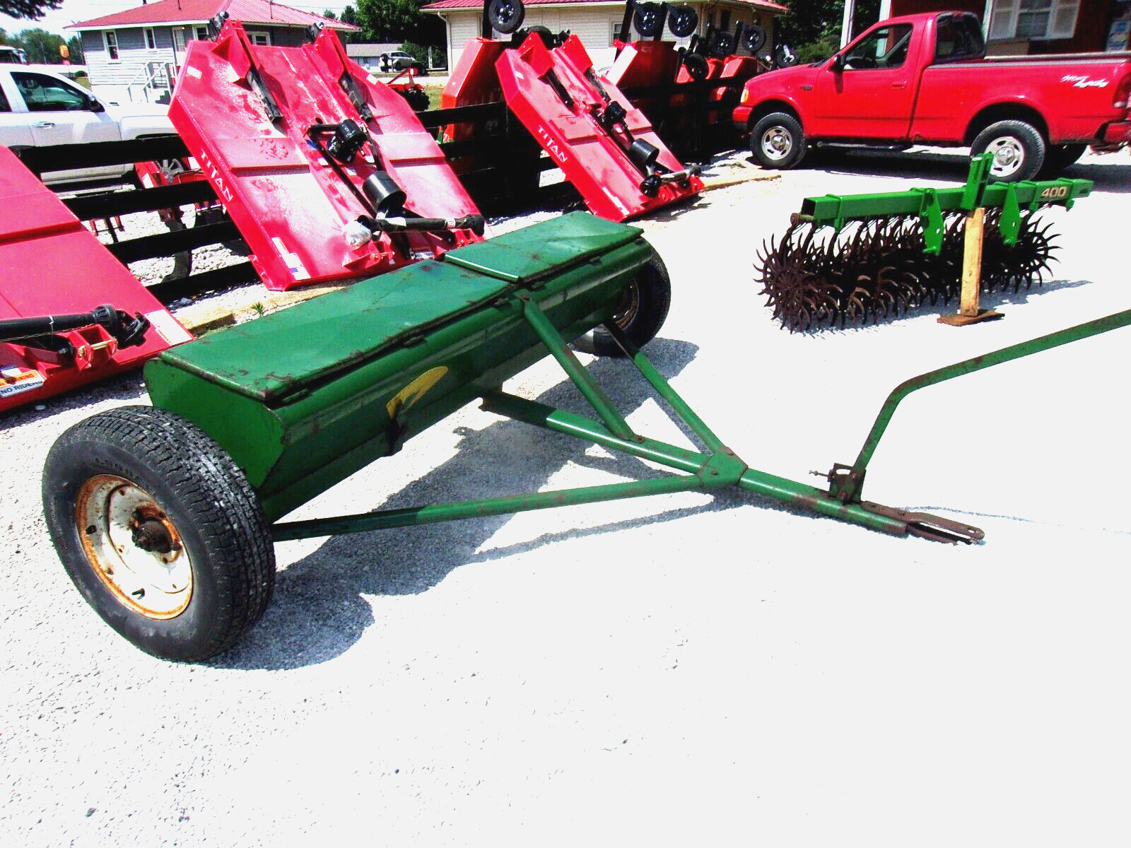 8 Ft. F & L Flow Drop Seed-lime-fert Spreader -(free 1000 Mile Delivery From Ky)
