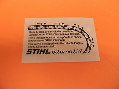 SIDE COVER DECAL FOR STIHL CHAINSAW 009 010 015 031 032 028 038 045 056 075 MORE