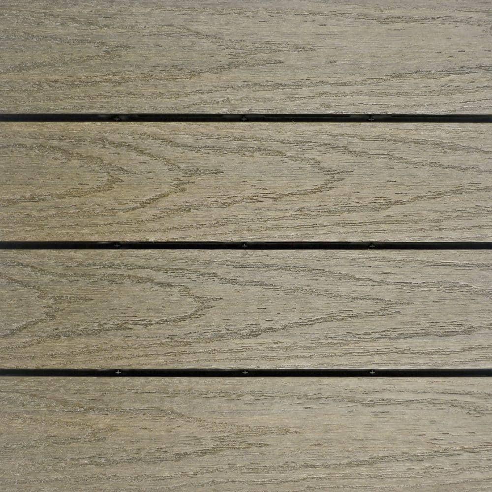 Newtechwood Deck Tile Uv Protected Water Resistant Composite Roman Antique