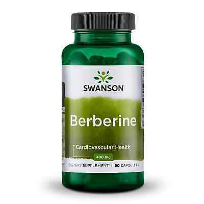 Swanson Berberine Capsules, 400 mg, 60 Count.