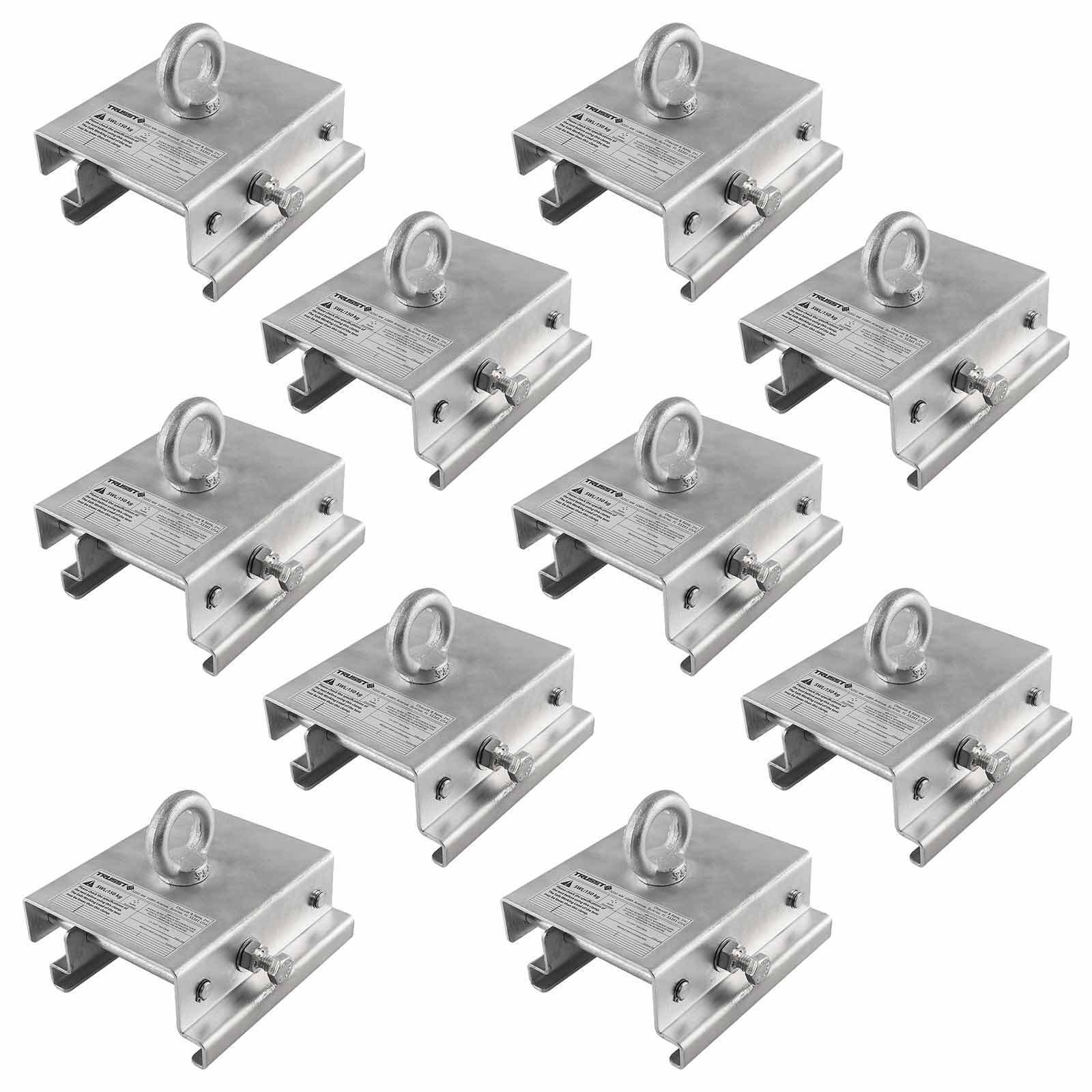 (10) Trusst CT-TENT Adjustable Clear Span Tent Clamps for Keder Grooved Beams