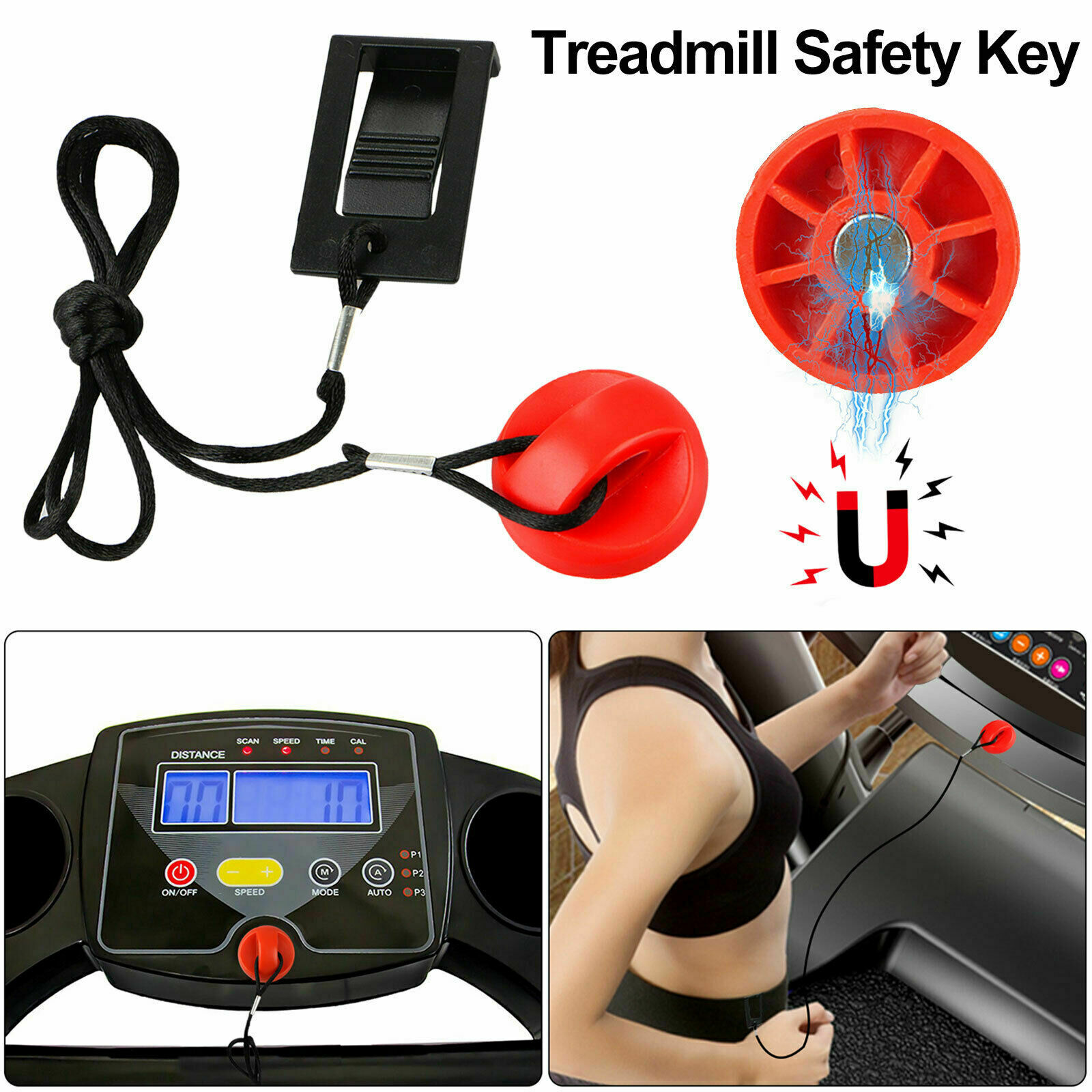 Treadmill Safety Key Magnetic For Proform Nordictrack Weslo Healthrider Reebok