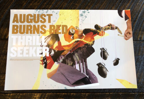 August Burns Red -Thrill Seeker Poster Original Promo for Debut Release 2 sided