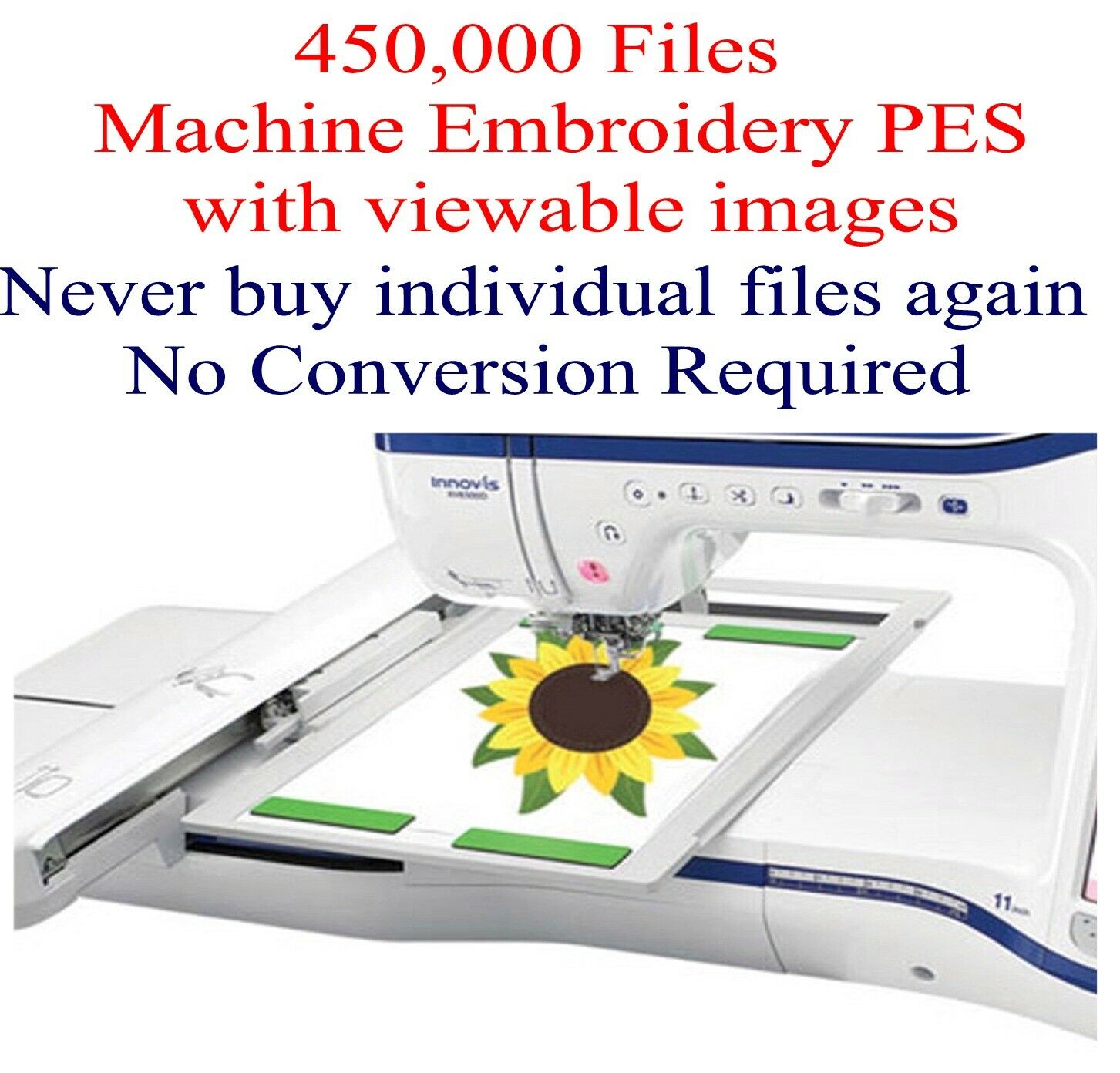 450,000 Pes Only Machine Embroidery Designs On Usb Includes Viewing Images