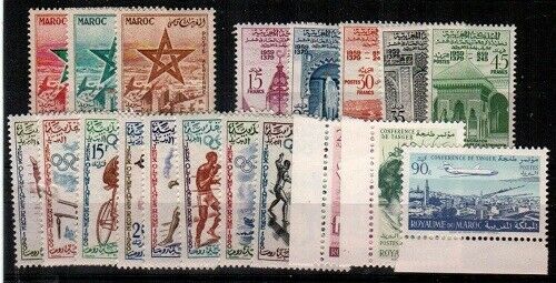 Morocco - Small Group Of Mint Nh Sets (catalog Value $18.65)