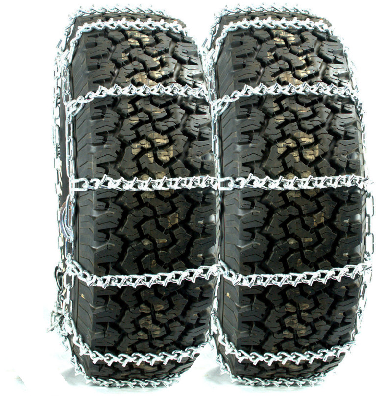 Titan Truck V-bar Link Tire Chains Dual Cam On Road Ice/snow 7mm 10-22.5