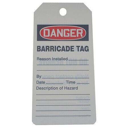 Accuform 43z239 Danger Tag By The Roll,6-1/4 X 3,pk250