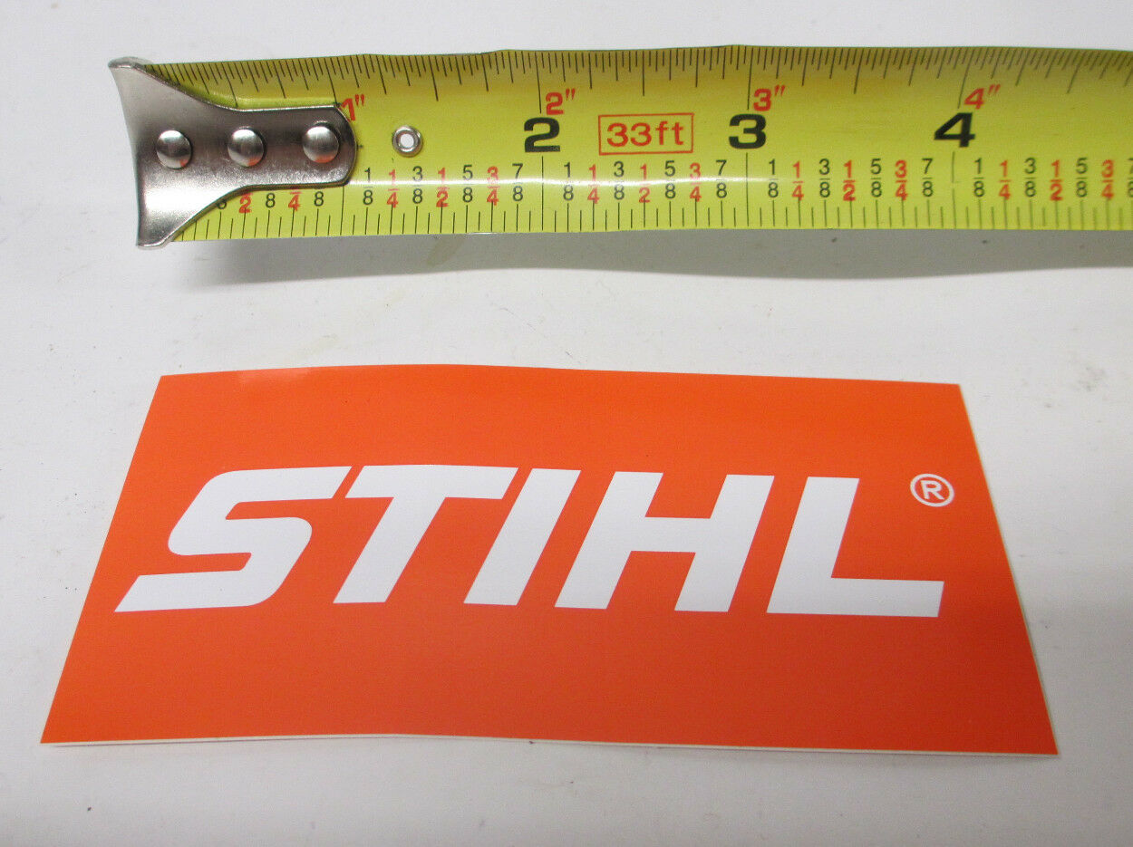 New Stihl Slant Logo Decal 2" X 4" Chainsaw Trimmer Blower Sticker