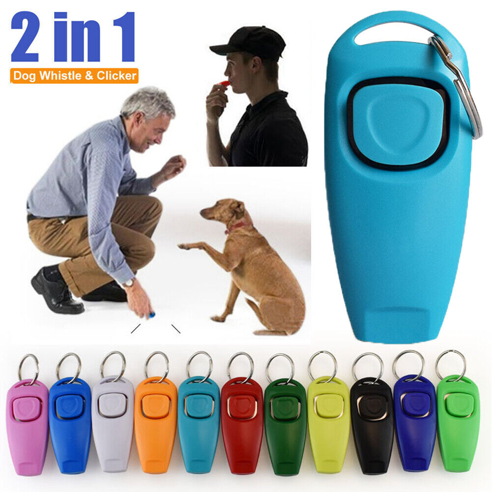 Pet Dog Training Clicker Cat Puppy Button Click Trainer Obedience Aid Wrist Ca