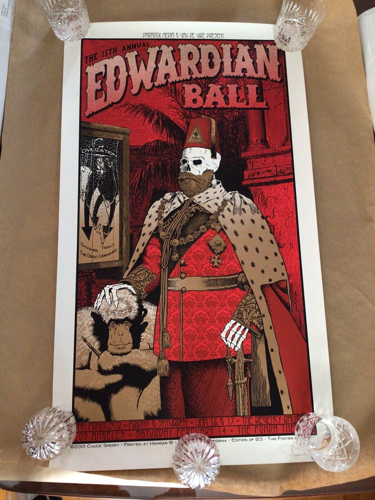2015 Chuck Sperry 15th Annual Edwardian Ball Print Poster Art