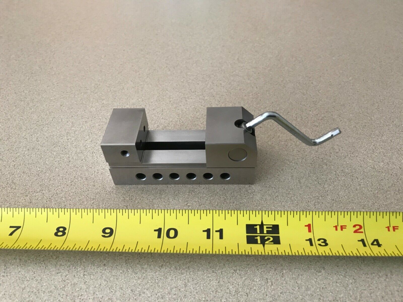 Precision Machinist Grinding Vise,  A2 Steel, Size: 3 3/8" X 1 5/16" X 1 5/16"