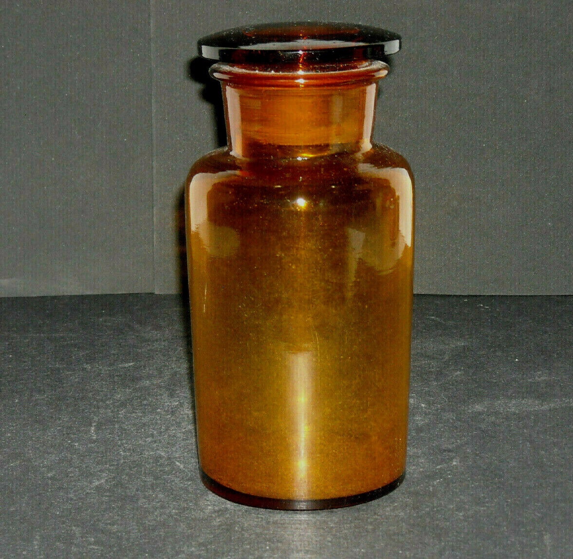 Early (1880 - 1895) Amber Blown Glass Pharmaceutical Pharmacy Bottle - Druggist