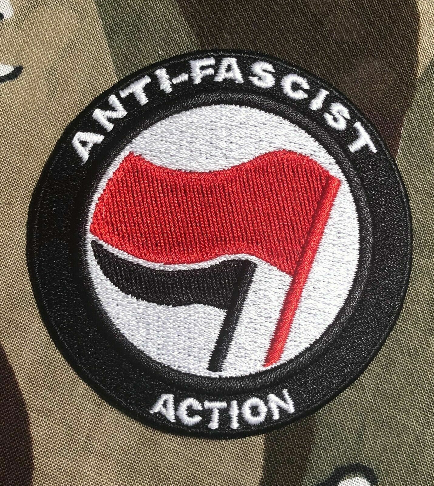 Anti-Fascist Action Antifa AFA Iron Front Embroidered Patch A076P