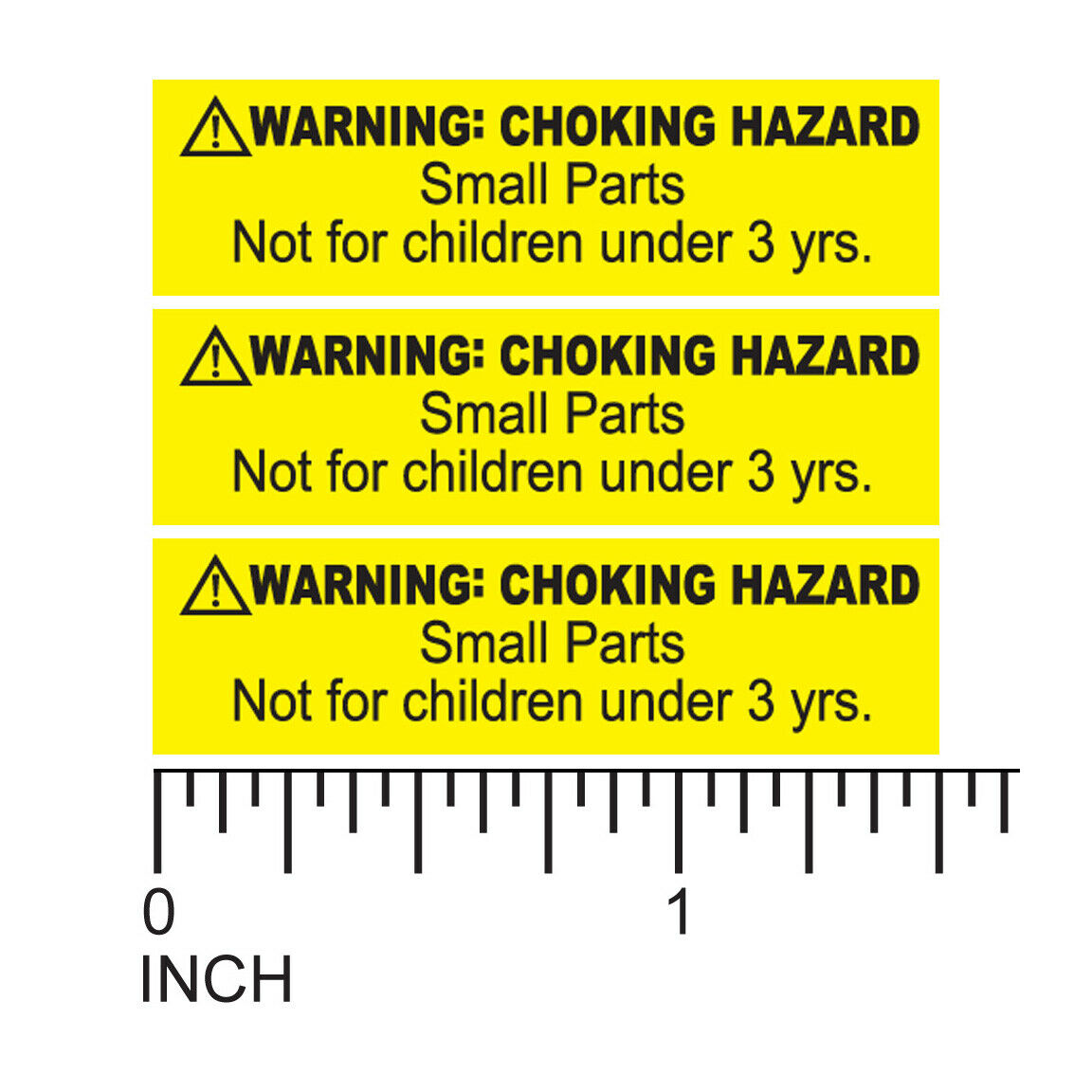 1 Roll 1000 Labels Warning Choking Hazard Stickers Small Parts Not for Children