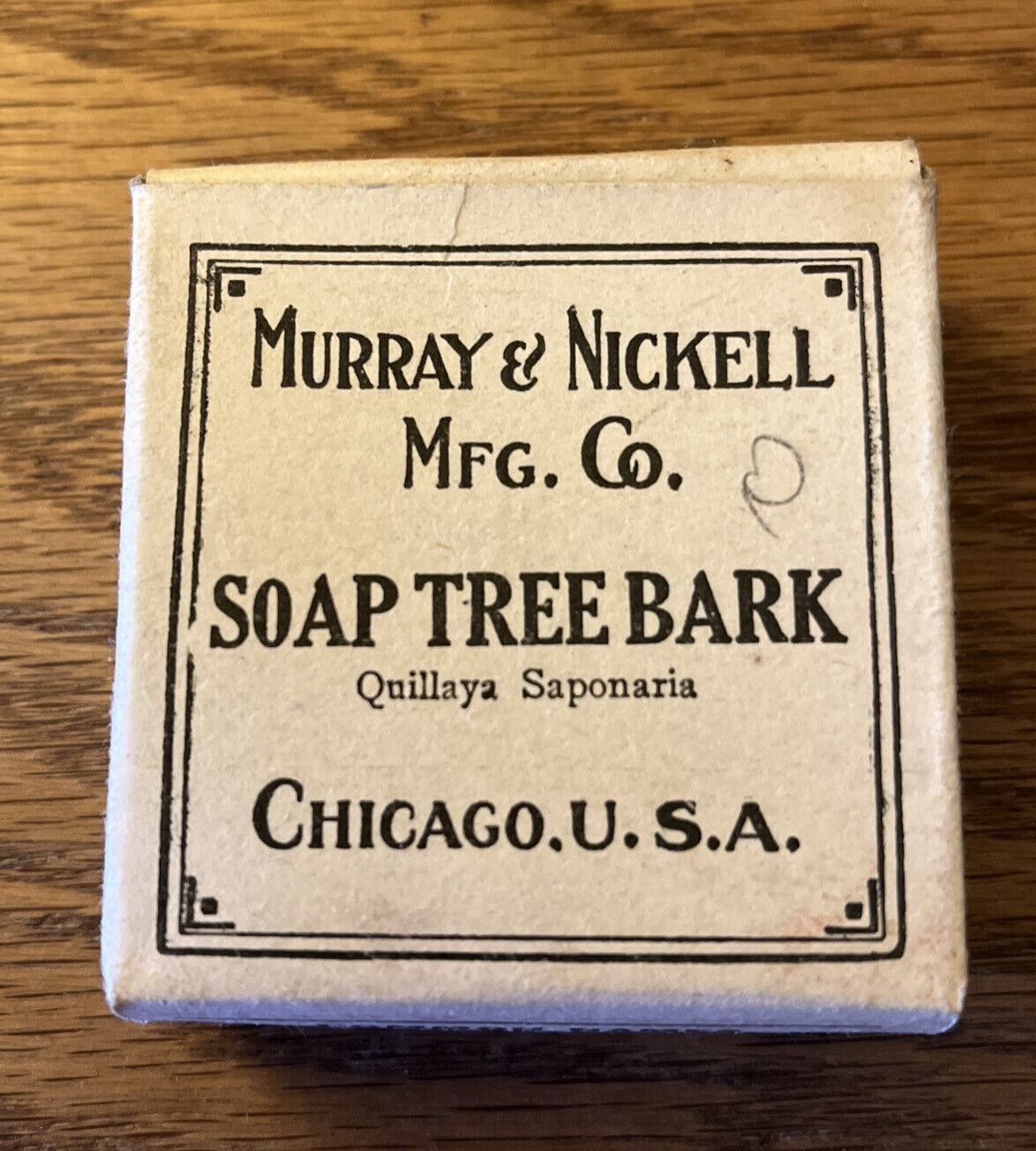 Vintage Soap Tree Bark Box,  For Display,  Used.