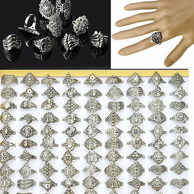 20pc Wholesale Lots Jewelry Mixed Style Tibet Silver Vintage Rings Free Ship Hot