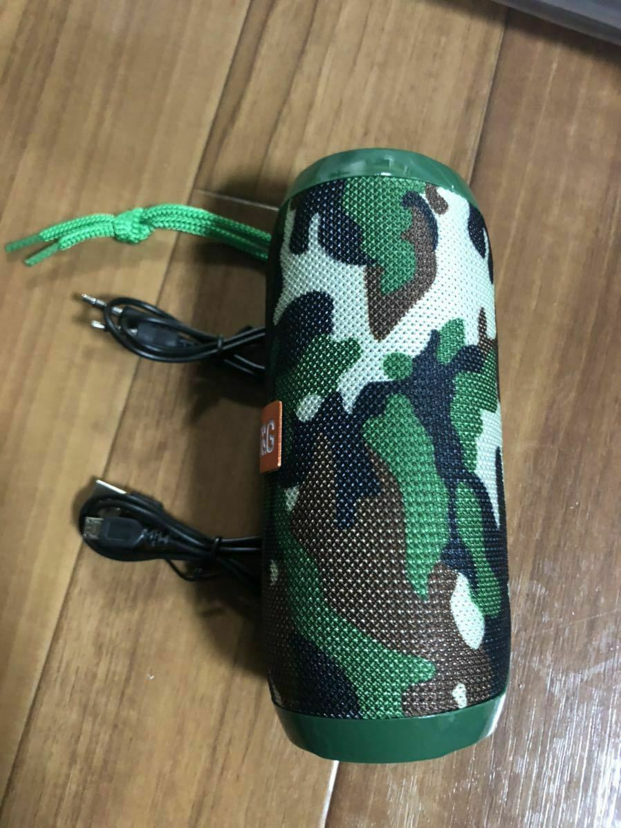 Same Day Camouflage Pattern Portable Loudspeaker Wireless Bluetooth Tg117 Sound
